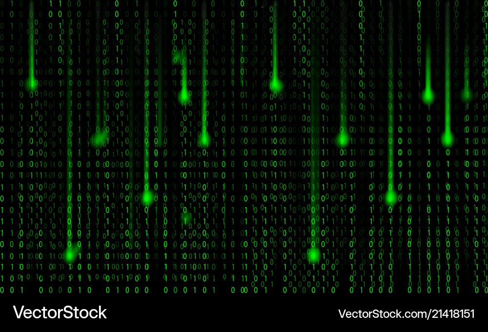 Abstract Matrix Background Vector Image
