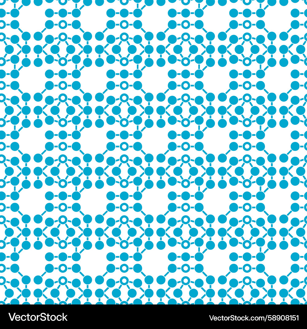 Connected Node Pattern Vector Image