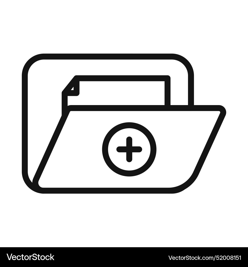 Create folder icon perfect for organizing vector image