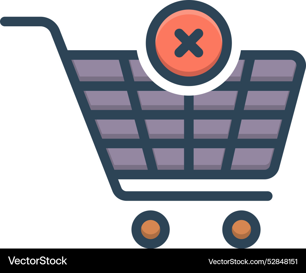 Empty cart Vector Image