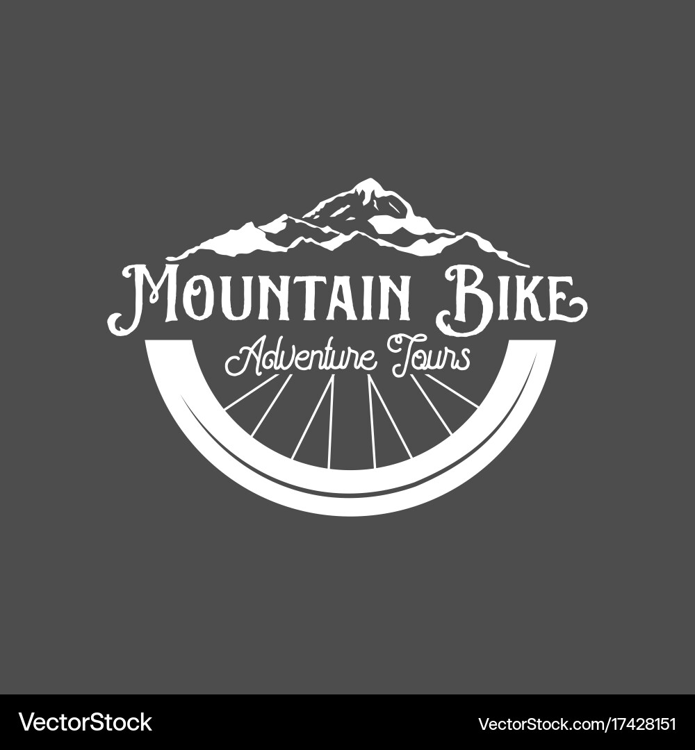 Mountain Bike Badge Collection Vector Image