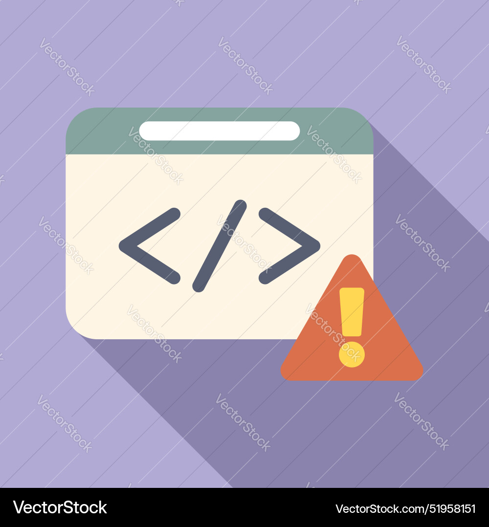 Web-Entwicklung Code Fenster Warnung anzeigen Fehler Web-Entwicklung Code Fenster Warnung anzeigen Fehler vektorbild