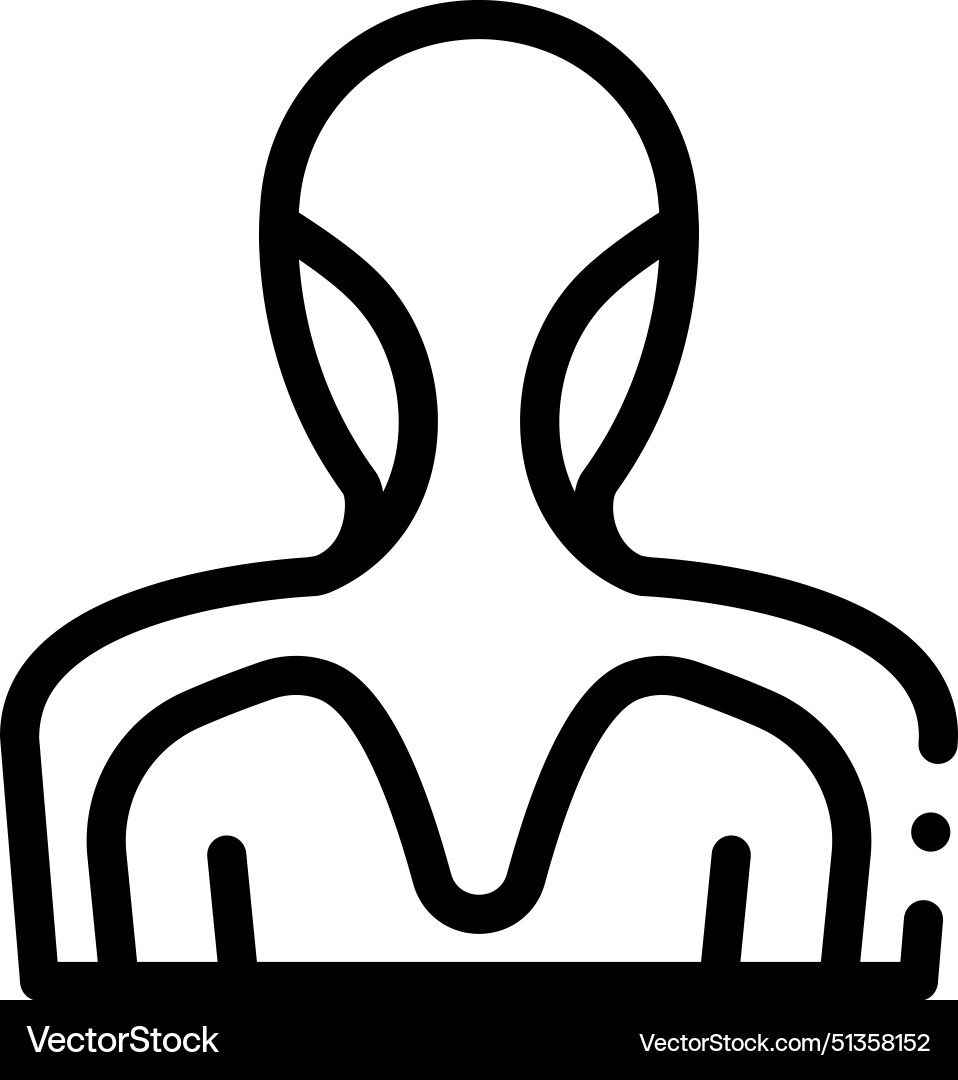 Asmr icon thin linear style design isolated Vector Image
