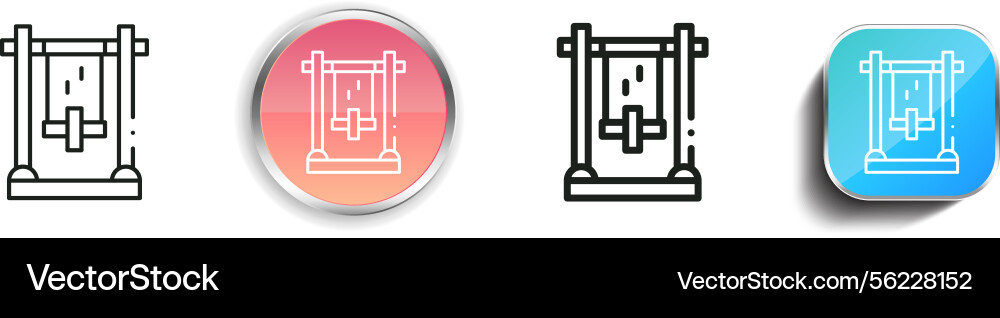 Mechanics icon thin linear regular and button vector image