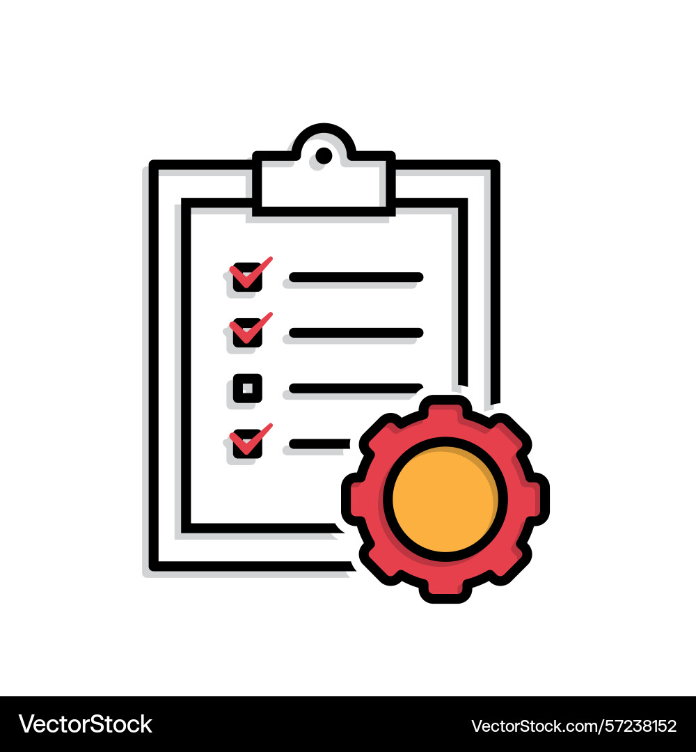 Optimierung des Icon-Workflow-Prozesses Vektorbild