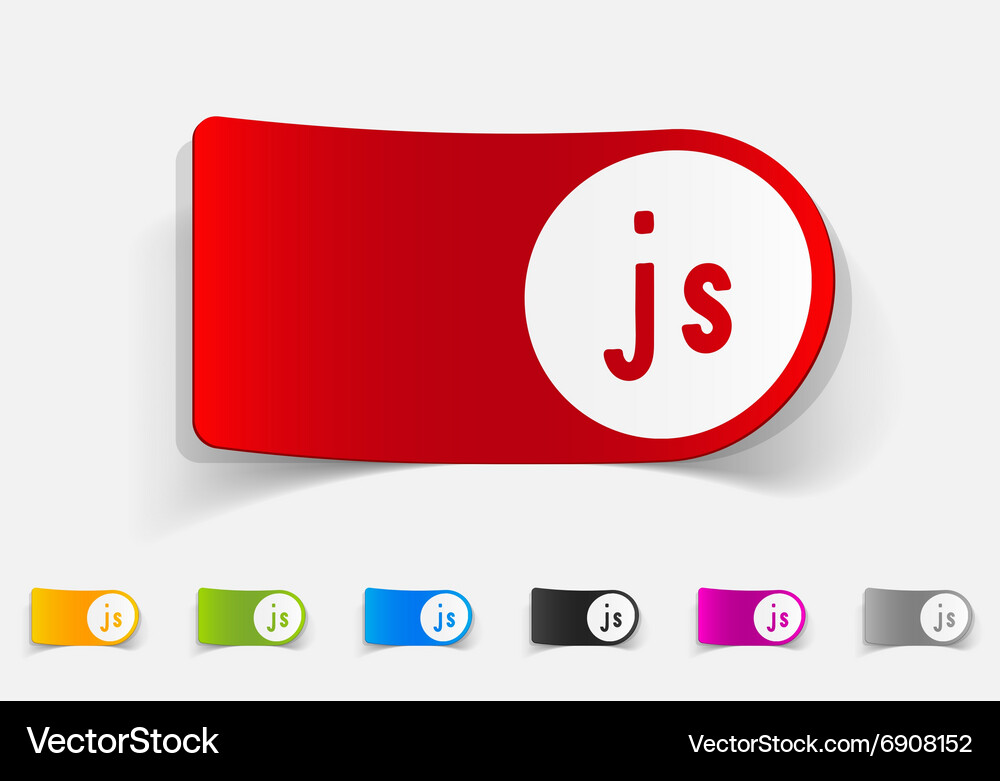 Realistic design element js Vector Image
