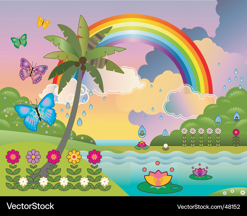 Tropical Paradise Dream Vector Image