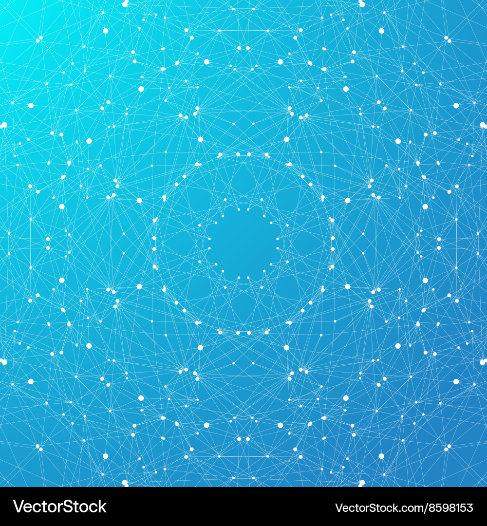 Connected Network Background Vector Image