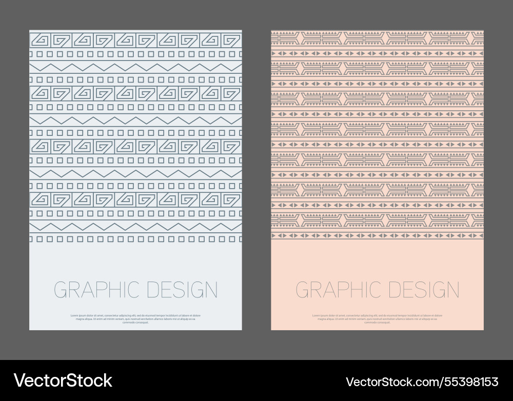 Design is patterned in an ethnic style a template Design is patterned in an ethnic style a template vector image
