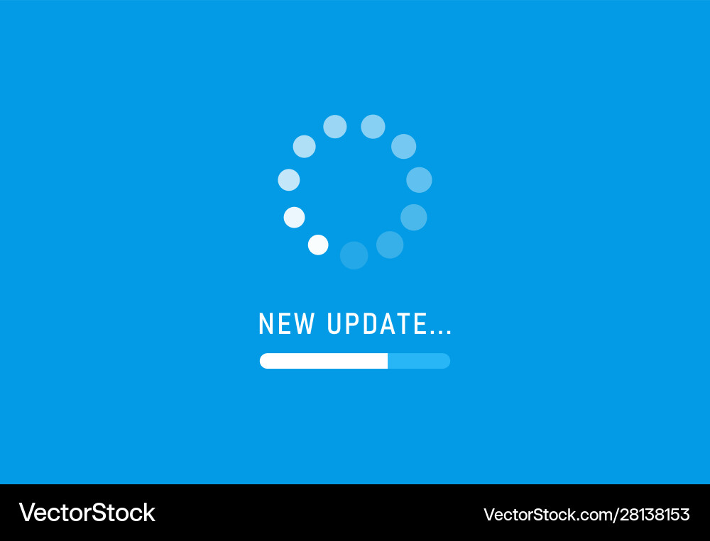 System software update and upgrade concept System software update and upgrade concept vector image