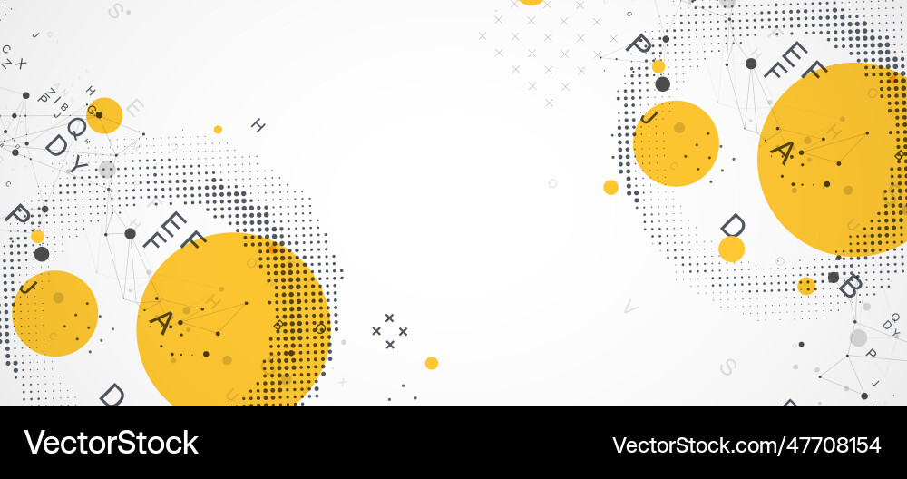 Halftone science background with connecting dots Halftone science background with connecting dots vector image