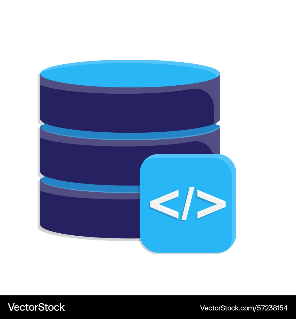 Optimization icon database Optimization icon database vector image