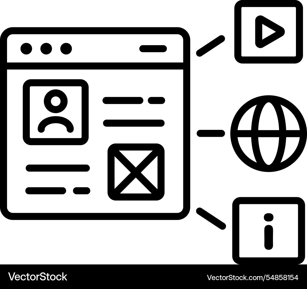 User interface Vector Image