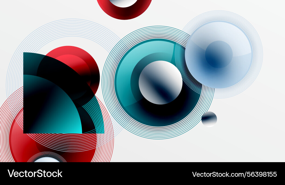 Abstract composition features overlapping circles Abstract composition features overlapping circles vector image