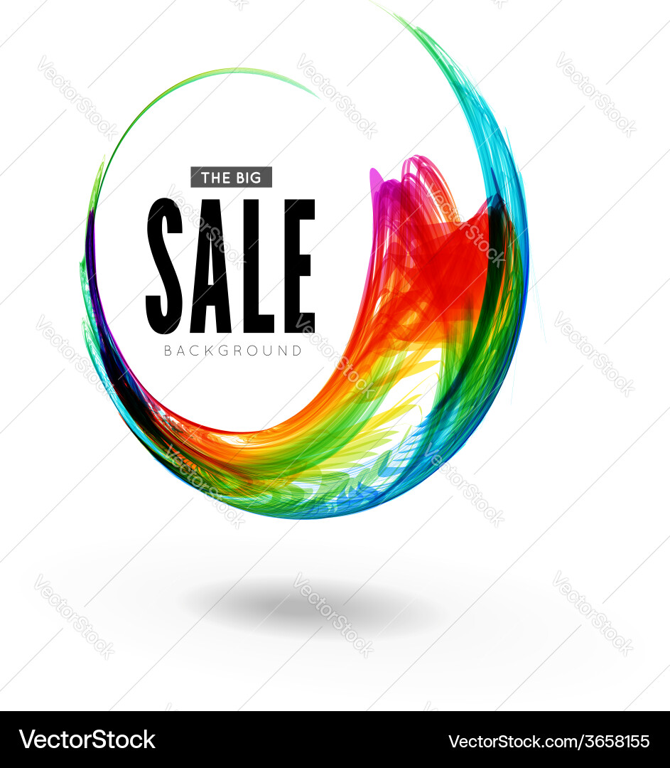 Dynamic Colorful Swirl vector image