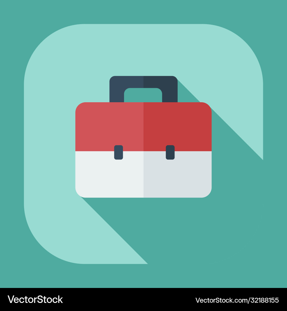 Flat modern design with shadow icons toolbox vector image