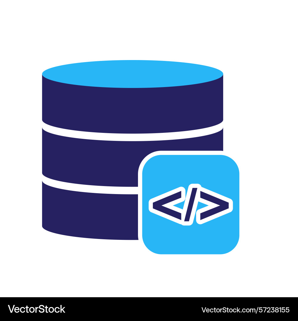Optimization icon database Vector Image