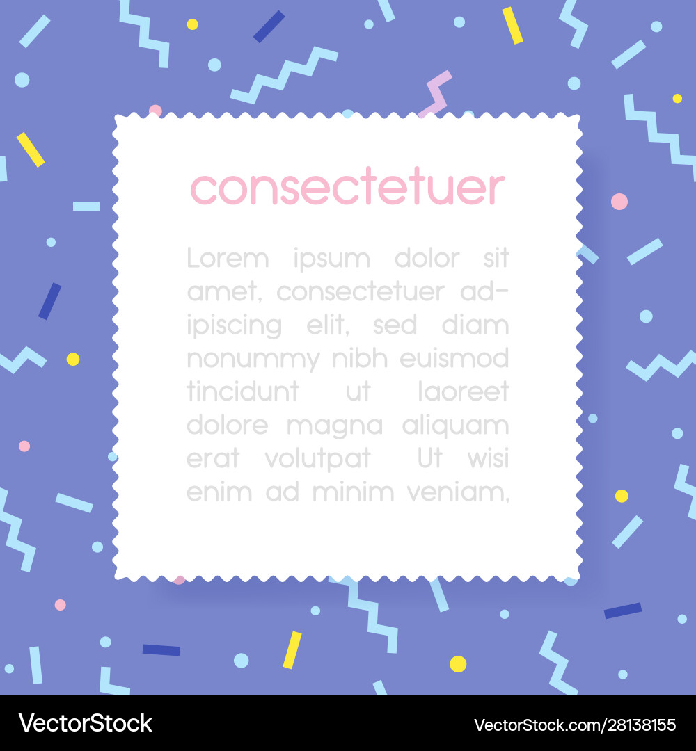 White empty paper rectangle with copy space vector image