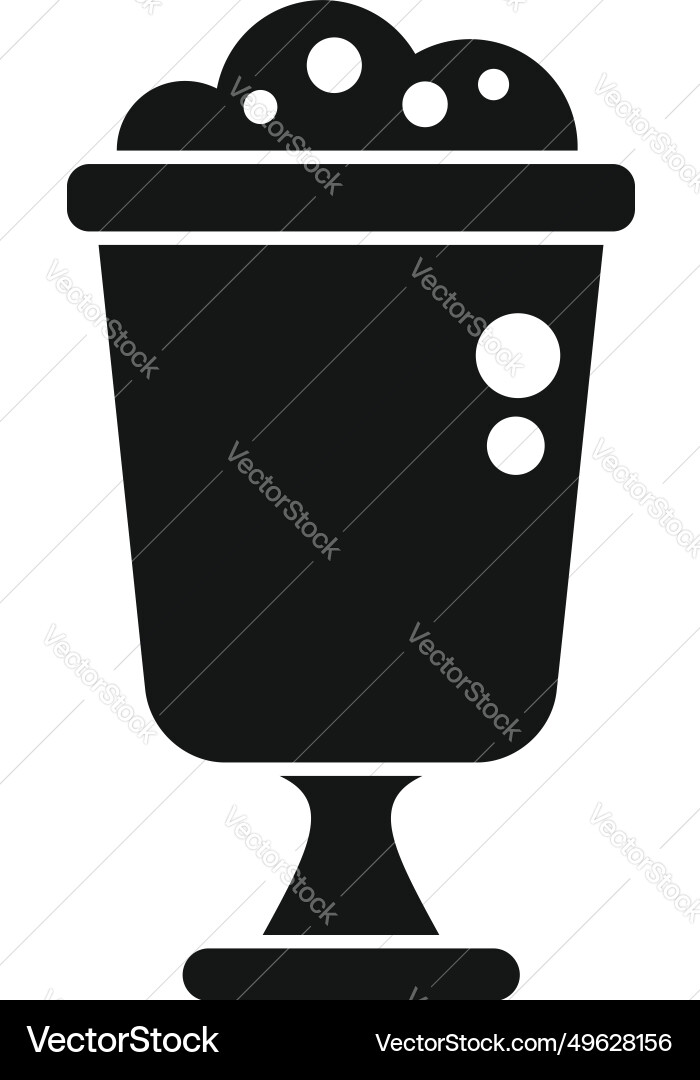 Berry gelato bowl icon simple ice cream Berry gelato bowl icon simple ice cream vector image