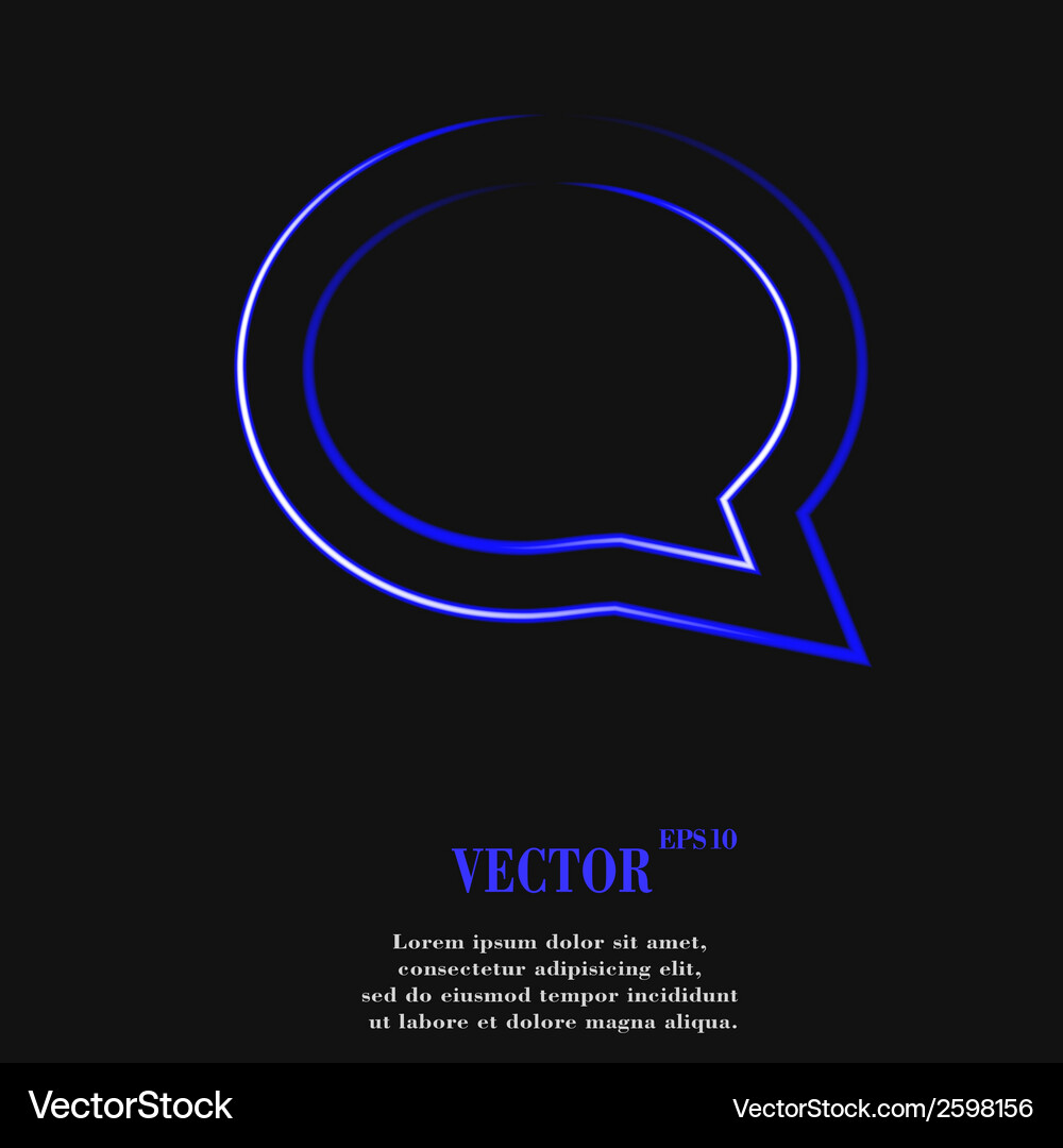 Cloud thoughts flat modern web button and space Vector Image