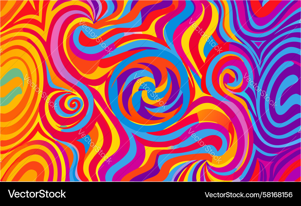 Dynamic Swirls Abstract Pattern Vector Image