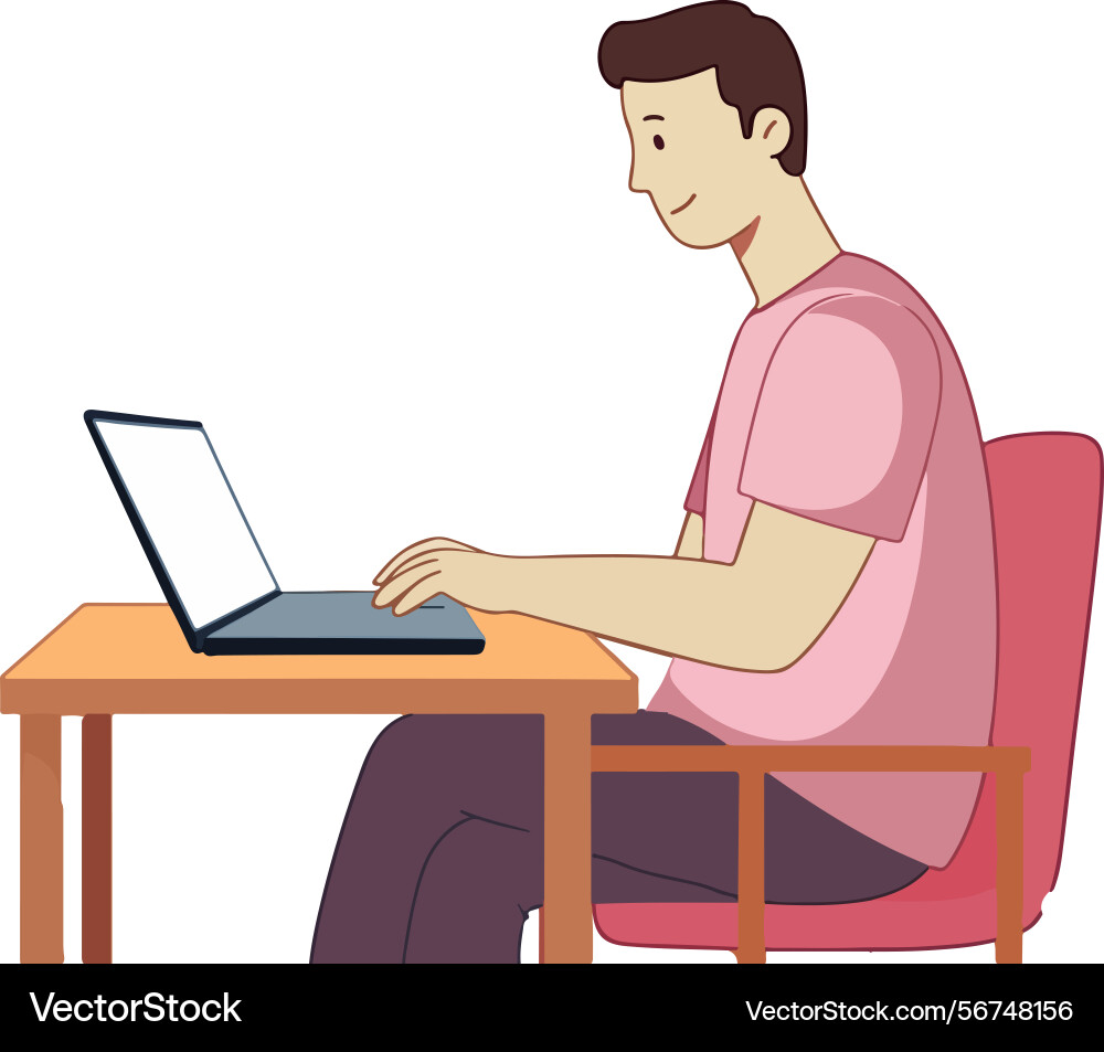 People work using on computers laptops desktops People work using on computers laptops desktops vector image
