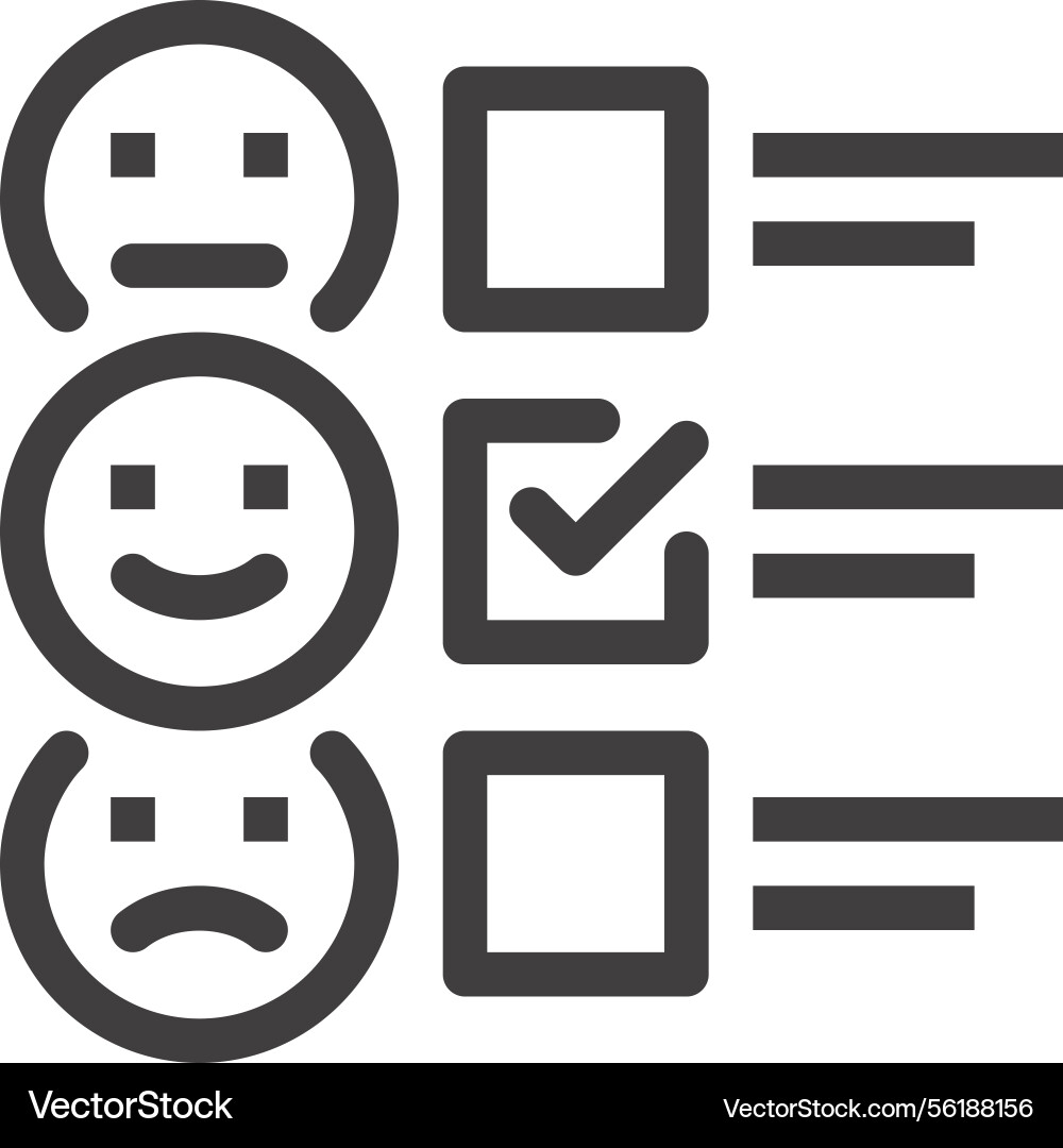 Positive Bewertung flache Linie Web-Icon-Konzept Positive Bewertung flache Linie Web-Icon-Konzept vektorbild