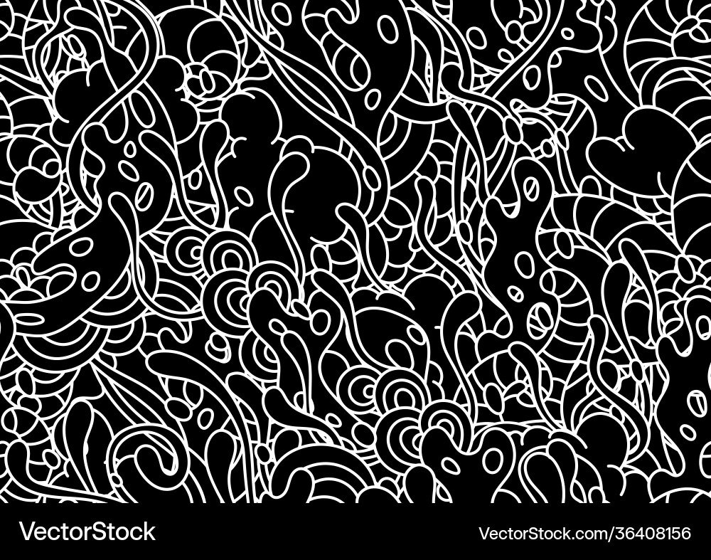 Seamless pattern with slime and tentacles Seamless pattern with slime and tentacles vector image