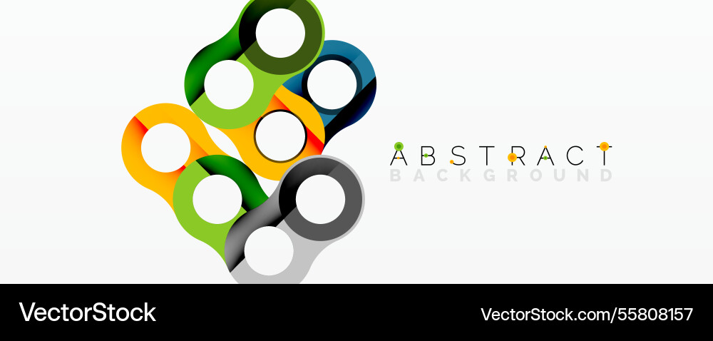 Abstract circle element composition Vector Image
