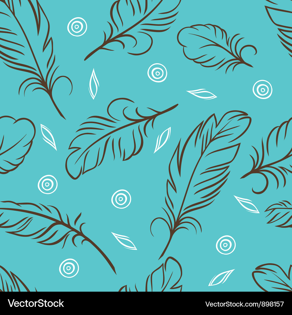 Abstract Feather Pattern Vector Image