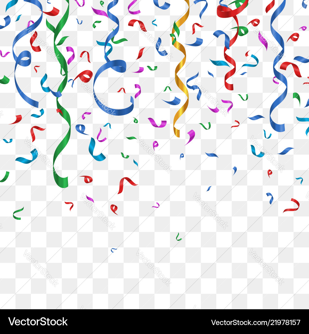 Colorful Confetti Burst Vector Image