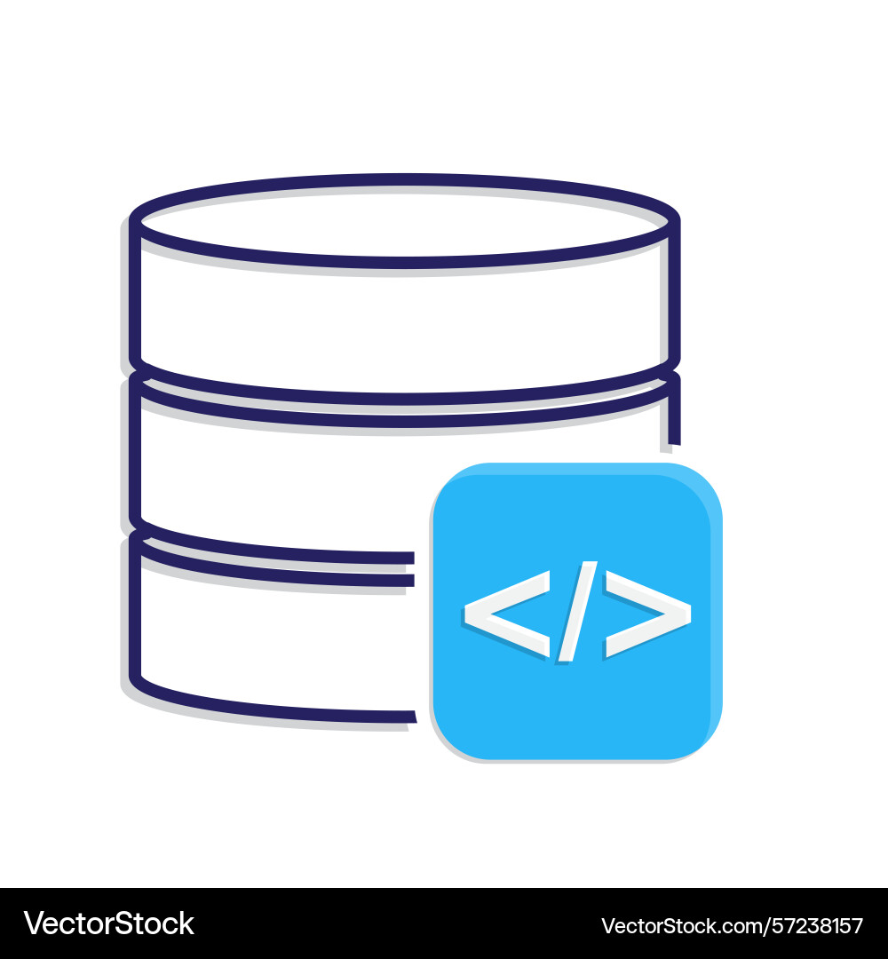 Optimization icon database Optimization icon database vector image