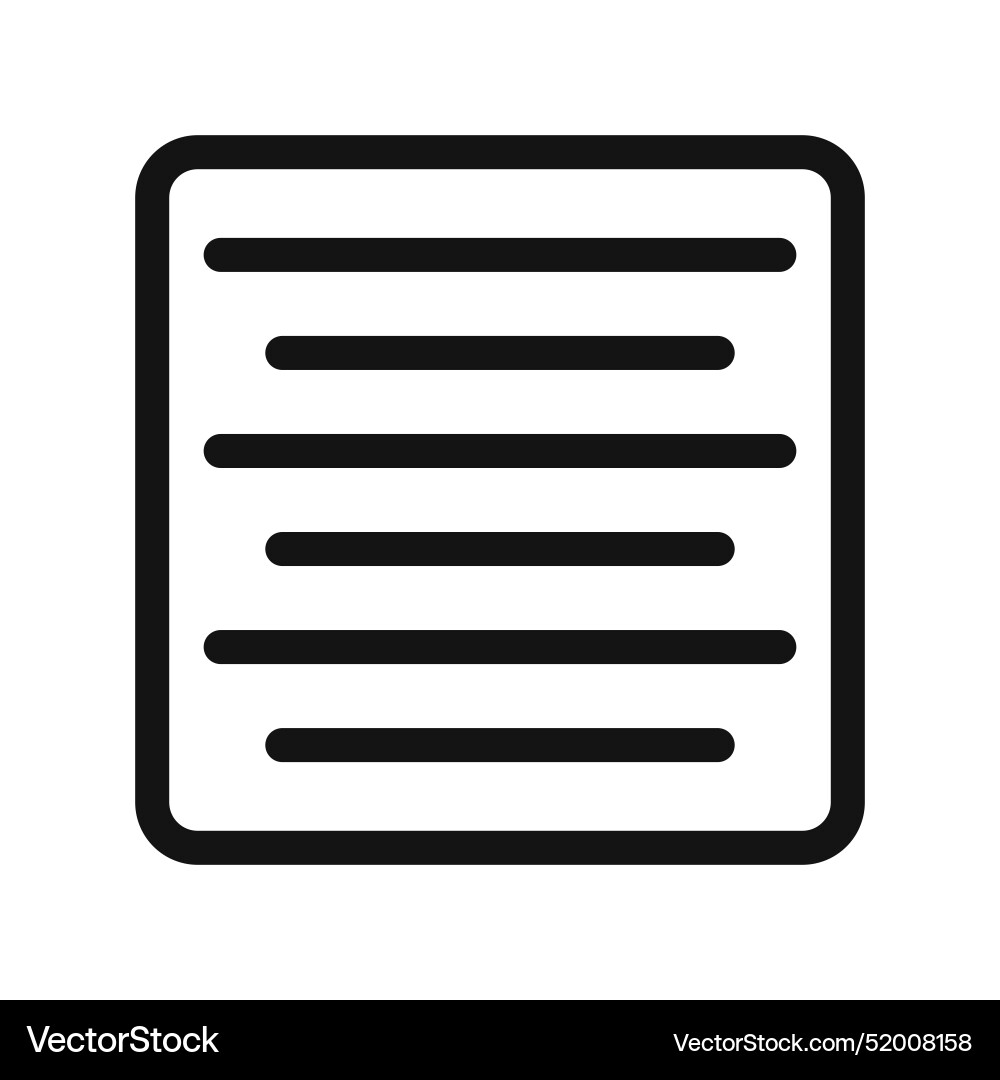 Align center icon for text alignment tools Align center icon for text alignment tools vector image