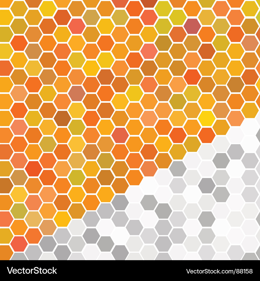 Geometric Hexagon Pattern Vector Image