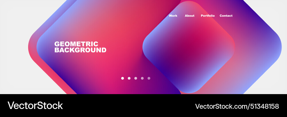 Square internet web page design template Square internet web page design template Vector Image