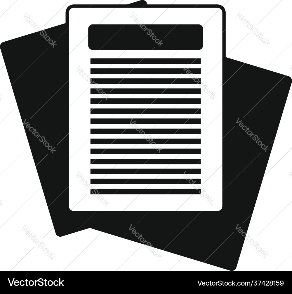 Archive documents icon simple style Archive documents icon simple style vector image