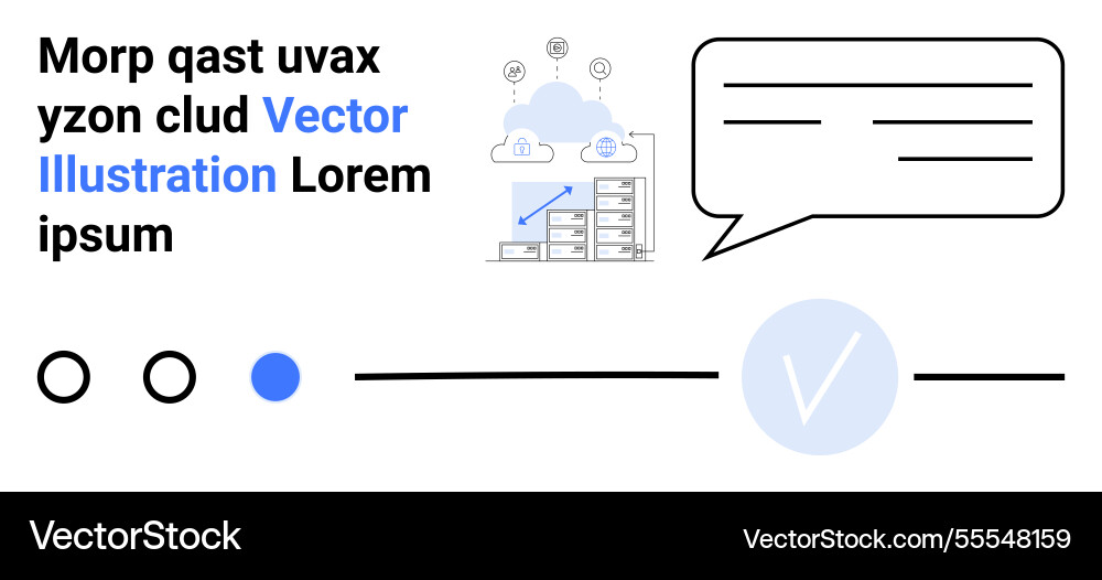 Cloud computing concept with speech bubble Cloud computing concept with speech bubble vector image