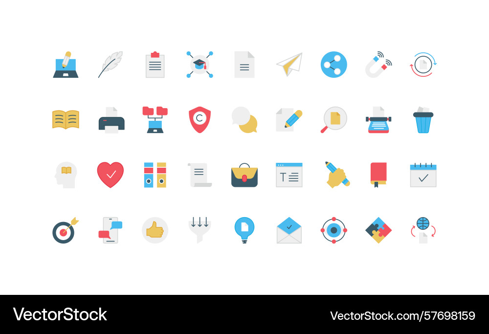 Copyrighting copywriters tools and skills Vector Image