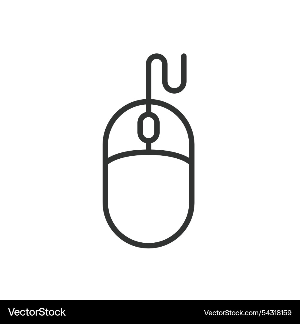 Mouse icon in line design computer Mouse icon in line design computer vector image