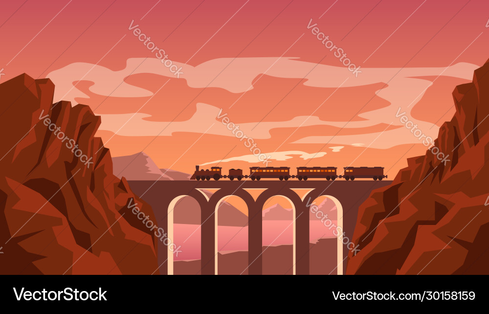 Picture train Royalty Free Vector Image - VectorStock