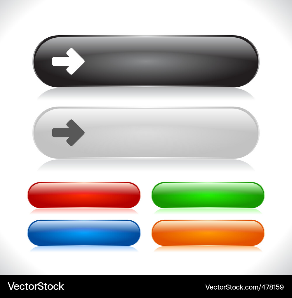 Website template buttons Vector Image