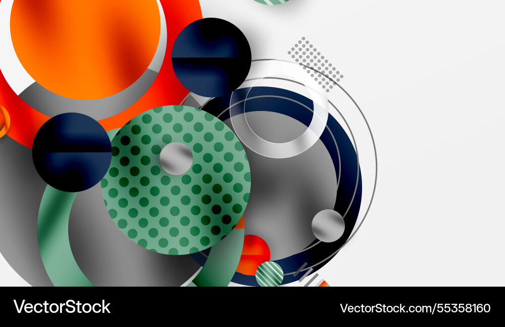 Abstract circle design with overlapping Abstract circle design with overlapping Vector Image