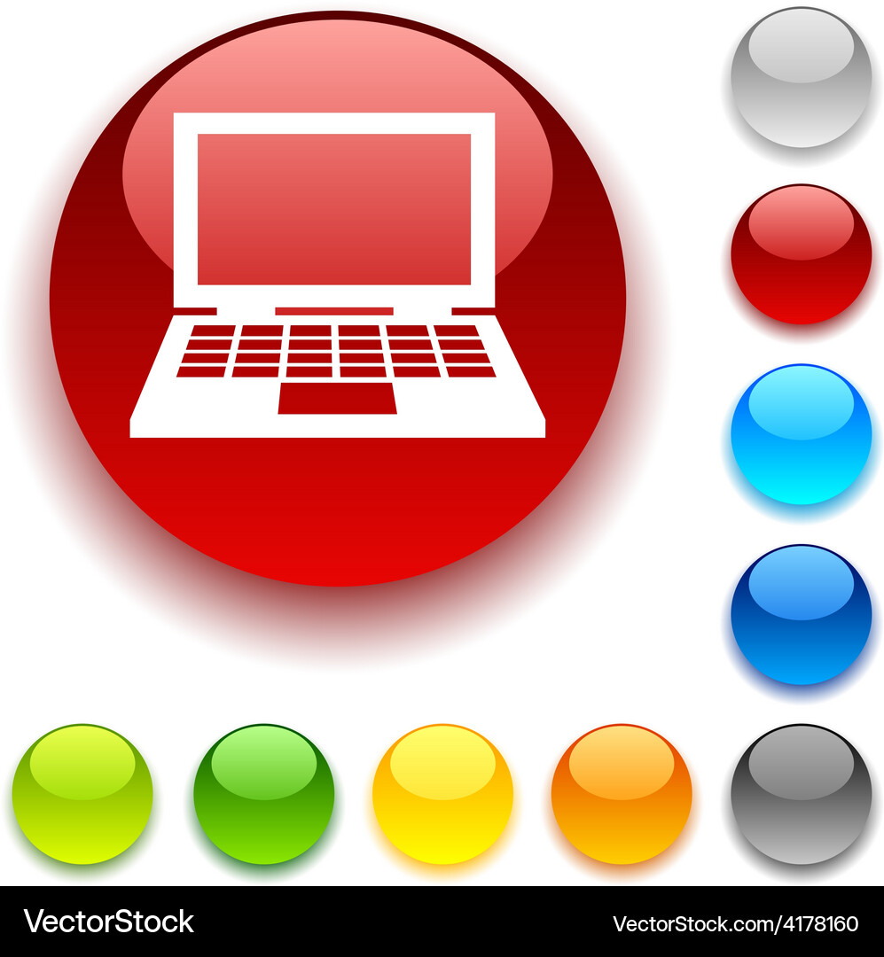 Notebook button Vector Image