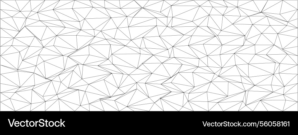 Abstract geometric pattern with chaotic triangles Vector Image