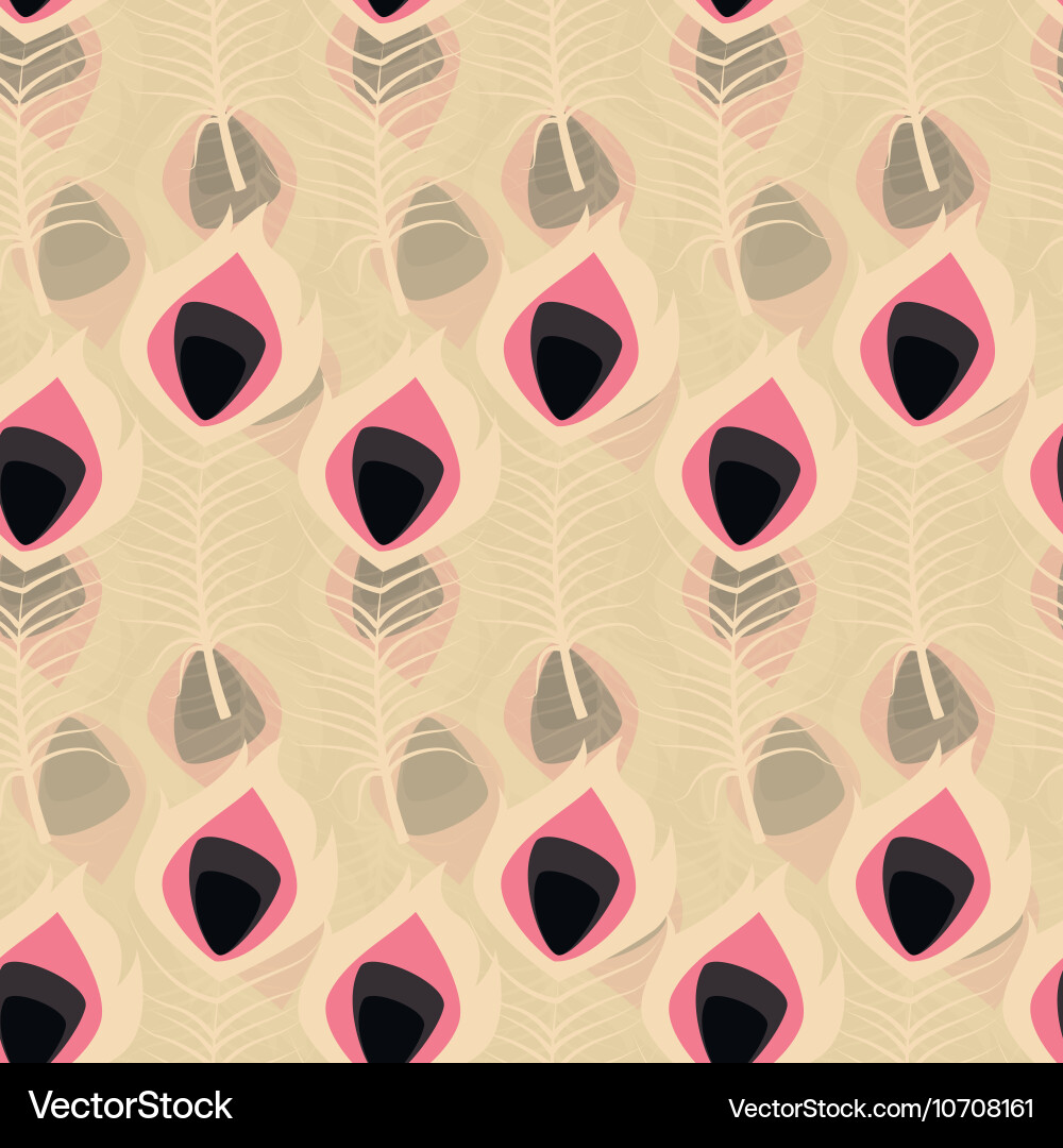 Bohemian Feather Pattern Vector Image