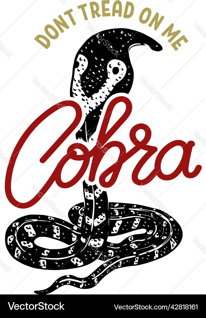 Cobra Designelement für Poster t Hemdkarte Cobra Designelement für Poster t Hemdkarte vektorbild