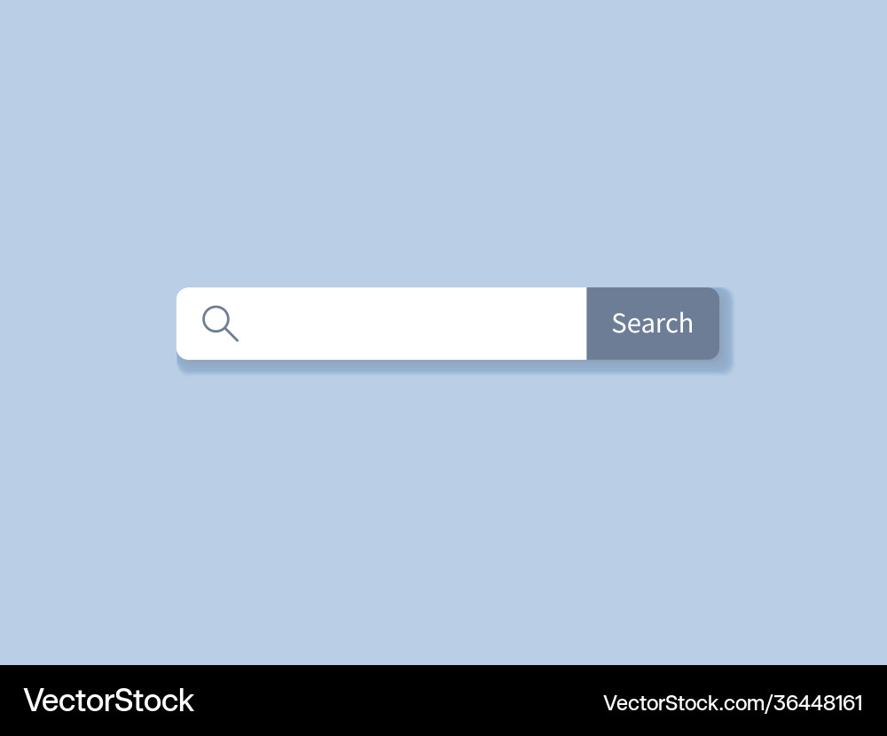 Search bar internet searching field string Search bar internet searching field string vector image