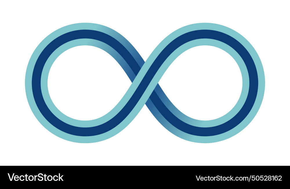 Abstract infinity sign loop mathematical Abstract infinity sign loop mathematical vector image