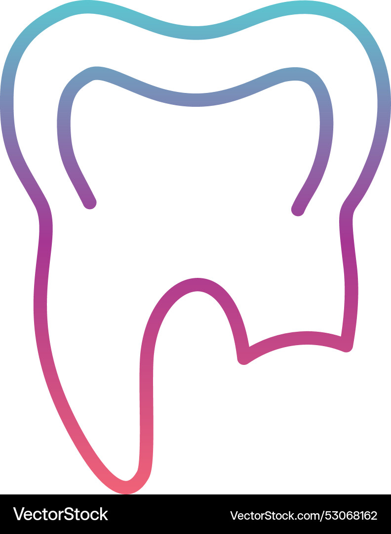 Broken tooth line gradient design Vector Image