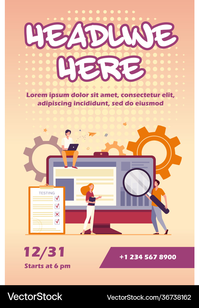 Tiny people testing quality assurance in software Tiny people testing quality assurance in software Vector Image